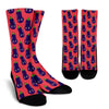 Eggplant Funny Print Pattern Unisex Crew Socks-grizzshop