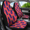 Eggplant Funny Print Pattern Universal Fit Car Seat Covers-grizzshop