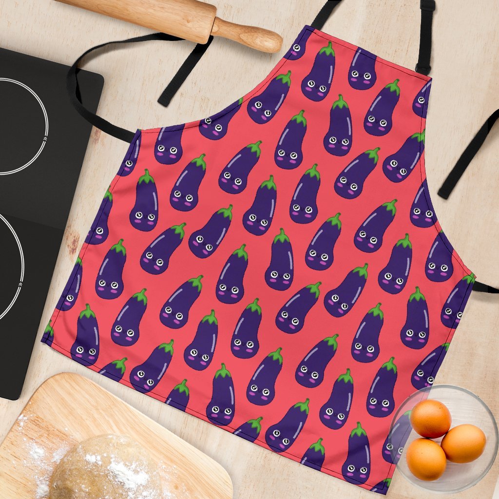 Eggplant Funny Print Pattern Women's Apron-grizzshop