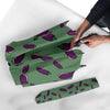 Eggplant Pattern Print Automatic Foldable Umbrella-grizzshop