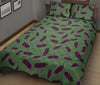 Eggplant Pattern Print Bed Set Quilt-grizzshop