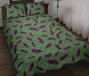 Eggplant Pattern Print Bed Set Quilt-grizzshop