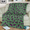 Eggplant Pattern Print Blanket-grizzshop