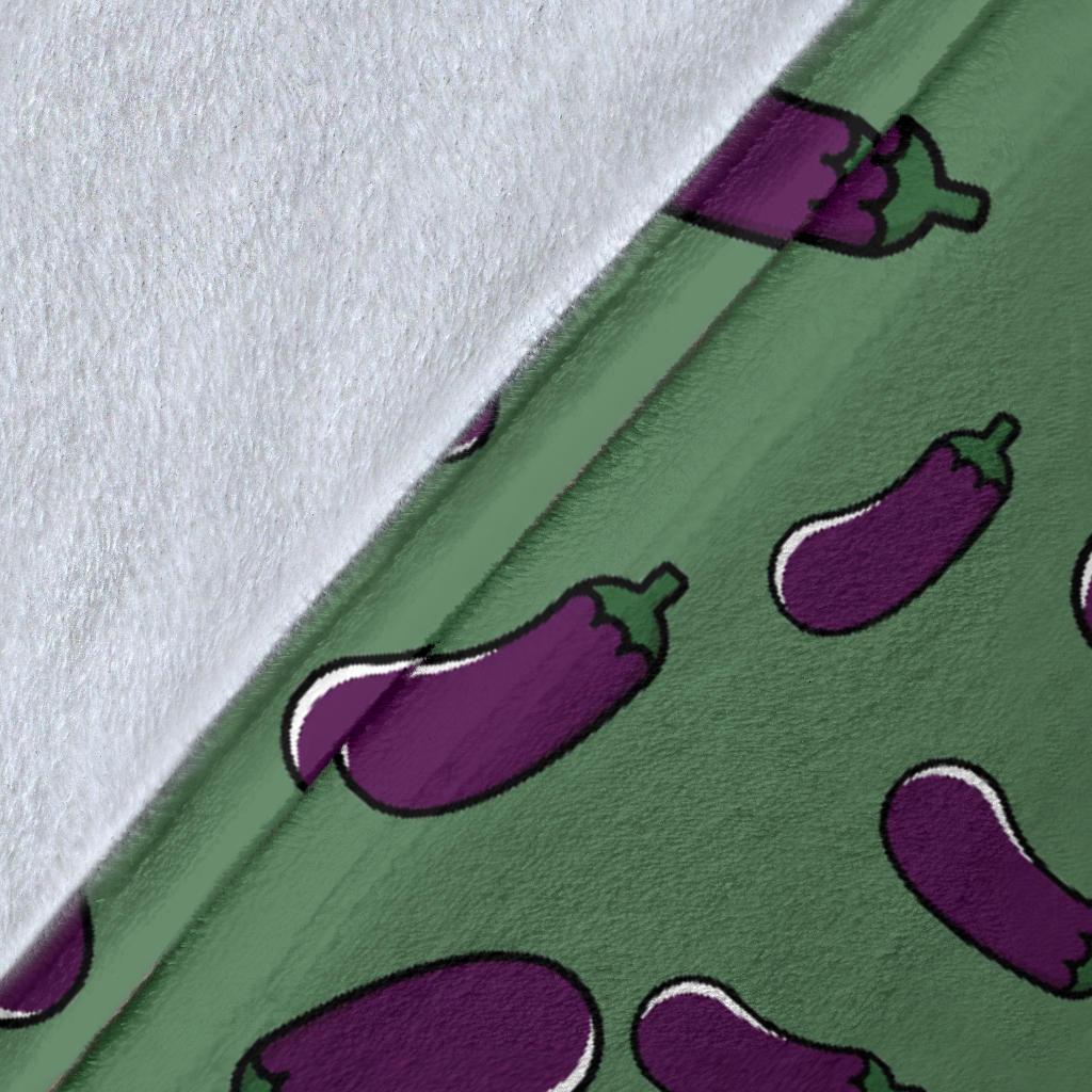 Eggplant Pattern Print Blanket-grizzshop