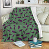 Eggplant Pattern Print Blanket-grizzshop