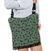 Eggplant Pattern Print Crossbody bags-grizzshop