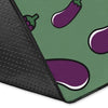 Eggplant Pattern Print Floor Mat-grizzshop