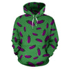 Eggplant Pattern Print Men Women Pullover Hoodie-grizzshop