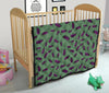 Eggplant Pattern Print Quilt-grizzshop