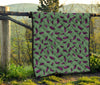 Eggplant Pattern Print Quilt-grizzshop