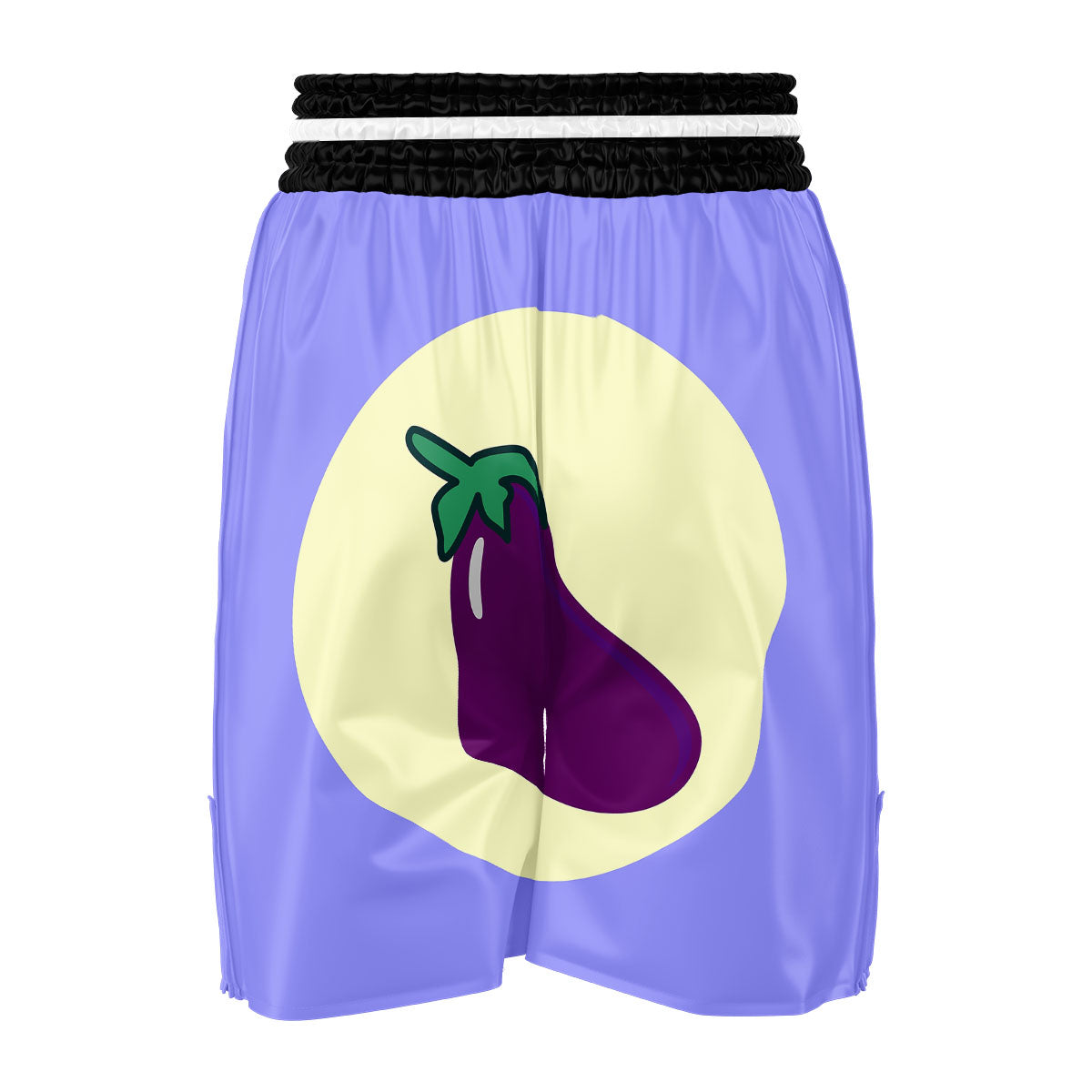 Eggplant Print Boxing Shorts-grizzshop