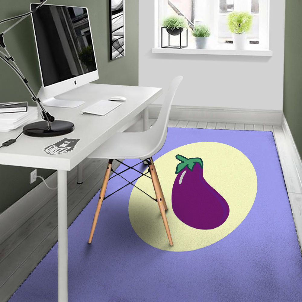 Eggplant Print Floor Mat-grizzshop