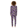 Eggplant Purple Print Pattern Women's Pajamas-grizzshop