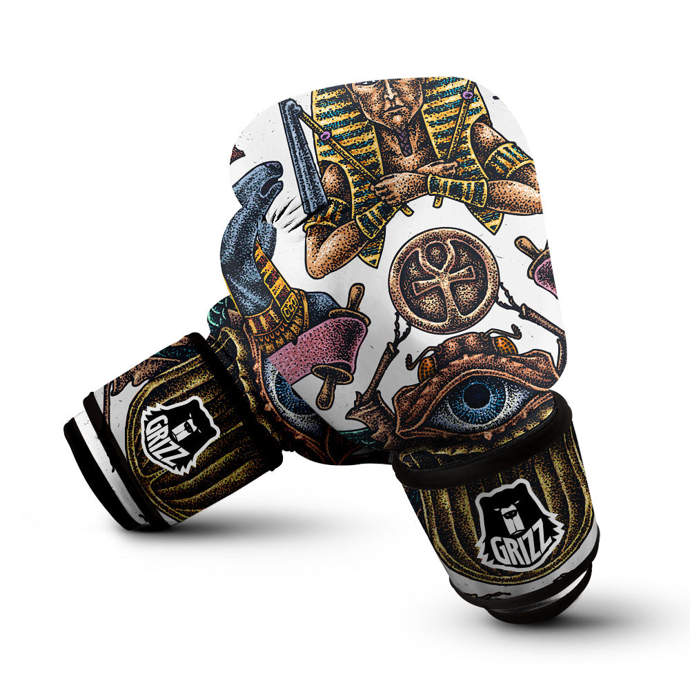 Egypt Hand Drawn Print Boxing Gloves-grizzshop