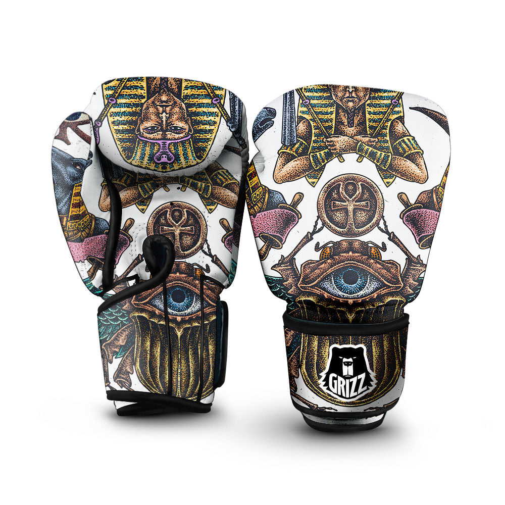 Egypt Hand Drawn Print Boxing Gloves-grizzshop