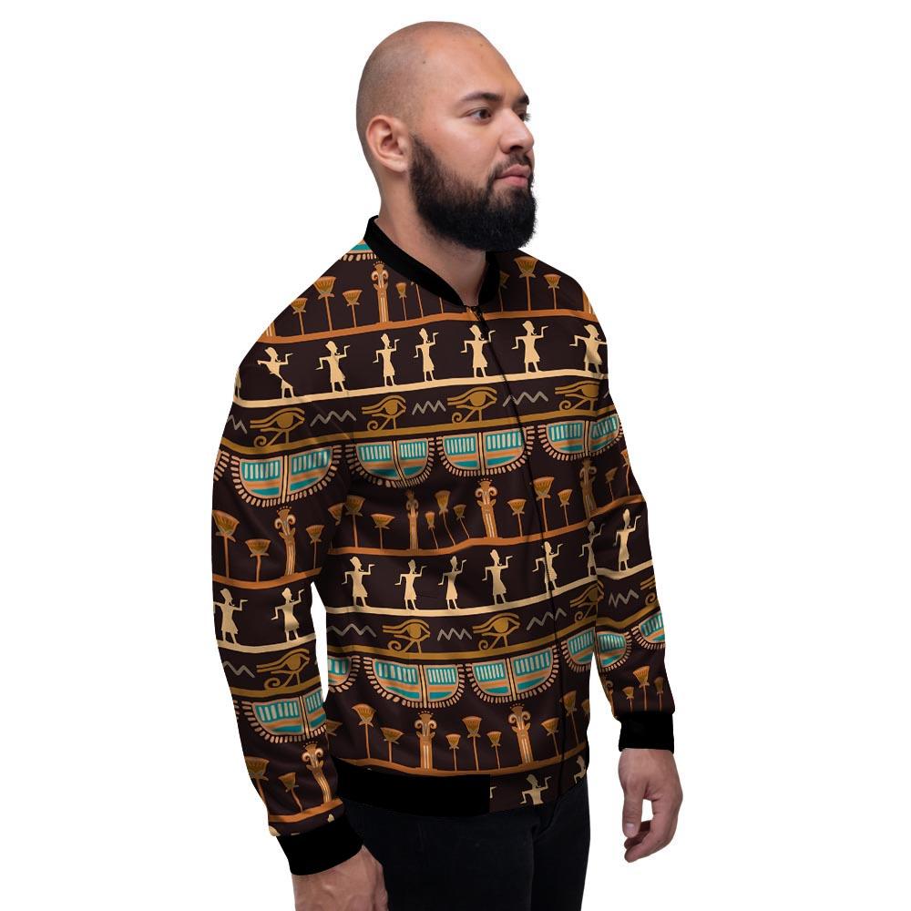 Egypt Tribal Print Pattern Men's Bomber Jacket-grizzshop