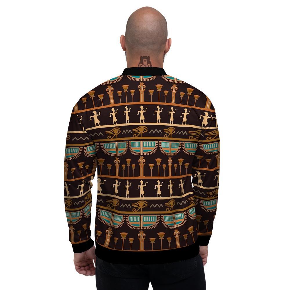 Egypt Tribal Print Pattern Men's Bomber Jacket-grizzshop