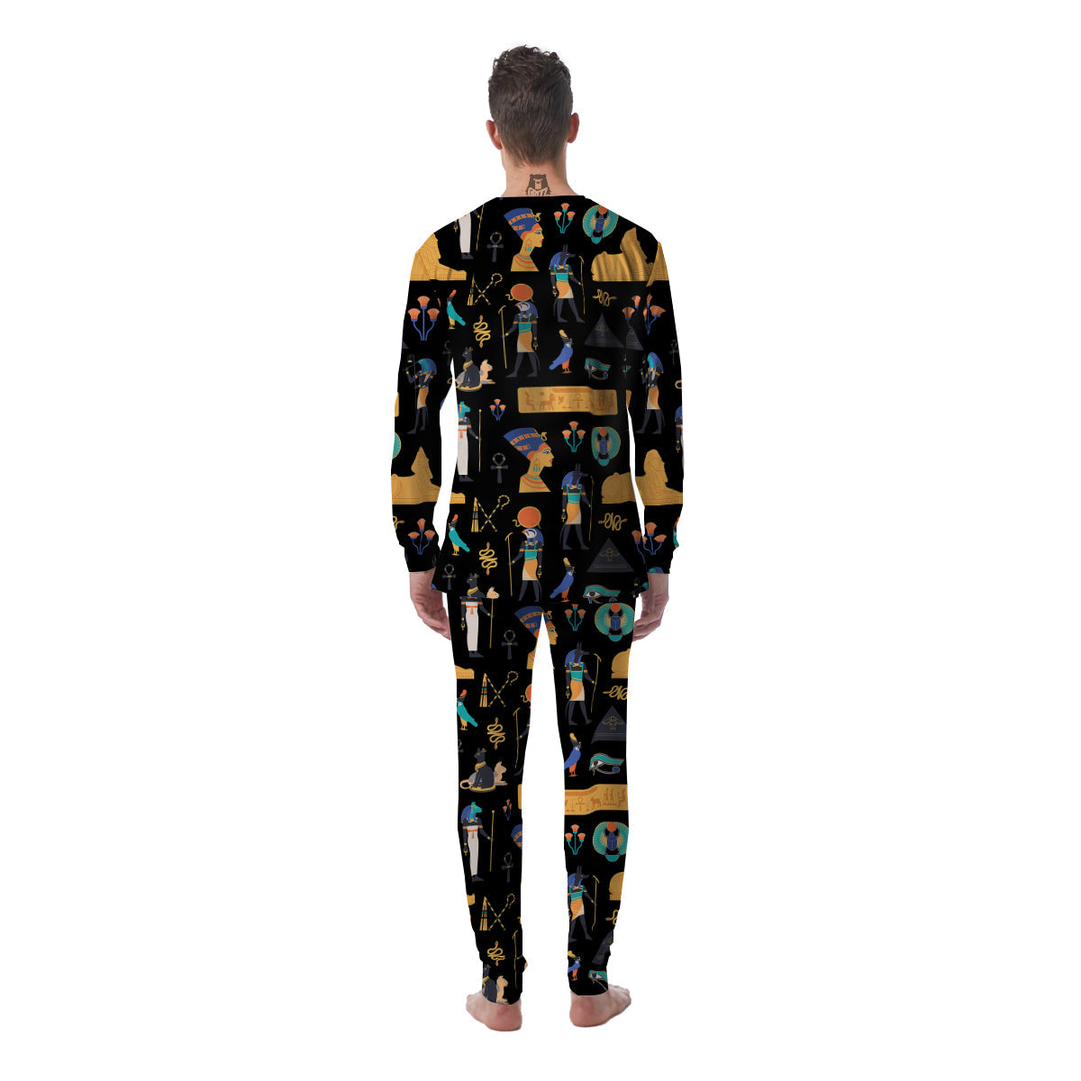 Egyptian Ancient Print Pattern Men's Pajamas-grizzshop