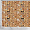 Egyptian Pattern Print Bathroom Shower Curtain-grizzshop