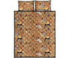 Egyptian Pattern Print Bed Set Quilt-grizzshop