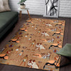 Egyptian Pattern Print Floor Mat-grizzshop