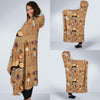 Egyptian Pattern Print Hooded Blanket-grizzshop