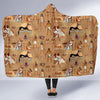 Egyptian Pattern Print Hooded Blanket-grizzshop