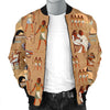 Egyptian Pattern Print Men's Bomber Jacket-grizzshop