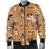 Egyptian Pattern Print Men's Bomber Jacket-grizzshop