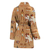 Egyptian Pattern Print Women Long Robe-grizzshop