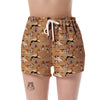 Egyptian Pattern Print Women's Shorts-grizzshop