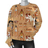 Egyptian Pattern Print Women's Sweatshirt-grizzshop