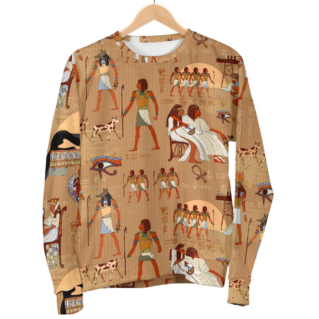 Egyptian Pattern Print Women's Sweatshirt-grizzshop