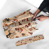 Egyptian Print Pattern Automatic Foldable Umbrella-grizzshop