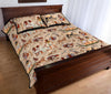 Egyptian Print Pattern Bed Set Quilt-grizzshop