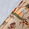 Egyptian Print Pattern Blanket-grizzshop