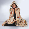 Egyptian Print Pattern Hooded Blanket-grizzshop