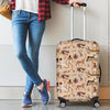 Egyptian Print Pattern Luggage Cover Protector-grizzshop