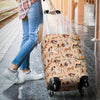 Egyptian Print Pattern Luggage Cover Protector-grizzshop