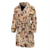 Egyptian Print Pattern Men Long Robe-grizzshop