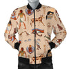 Egyptian Print Pattern Men's Bomber Jacket-grizzshop