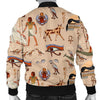 Egyptian Print Pattern Men's Bomber Jacket-grizzshop