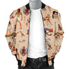 Egyptian Print Pattern Men's Bomber Jacket-grizzshop