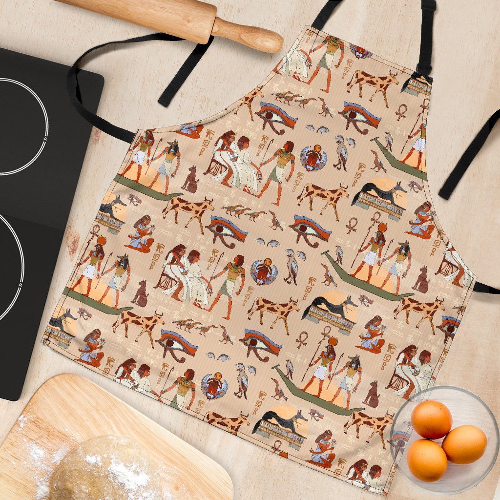 Egyptian Print Pattern Women's Apron-grizzshop