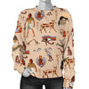 Egyptian Print Pattern Women's Sweatshirt-grizzshop