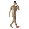 Egyptian Thoth Print Pattern Men's Pajamas-grizzshop