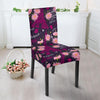 Eiffel Tower Floral Pattern Print Chair Cover-grizzshop