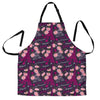 Eiffel Tower Floral Pattern Print Men's Apron-grizzshop