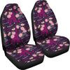 Eiffel Tower Floral Pattern Print Universal Fit Car Seat Covers-grizzshop