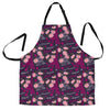 Eiffel Tower Floral Pattern Print Women's Apron-grizzshop